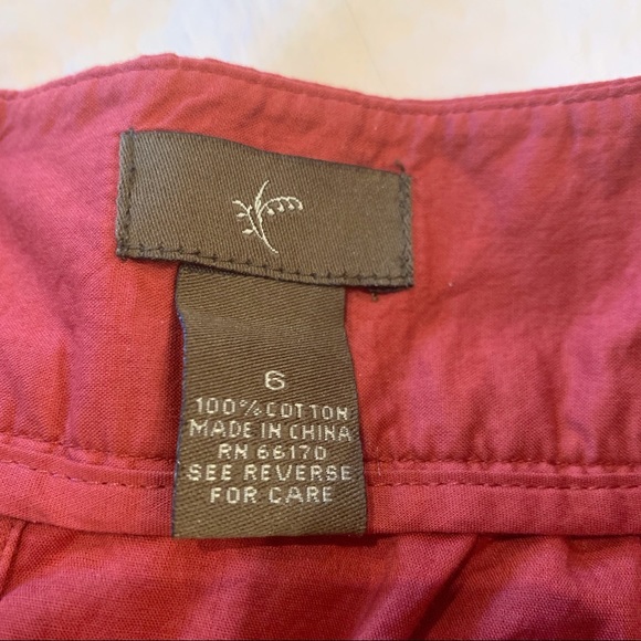 Anthropologie Fei Orange Skirt Size 6 - Picture 3 of 7